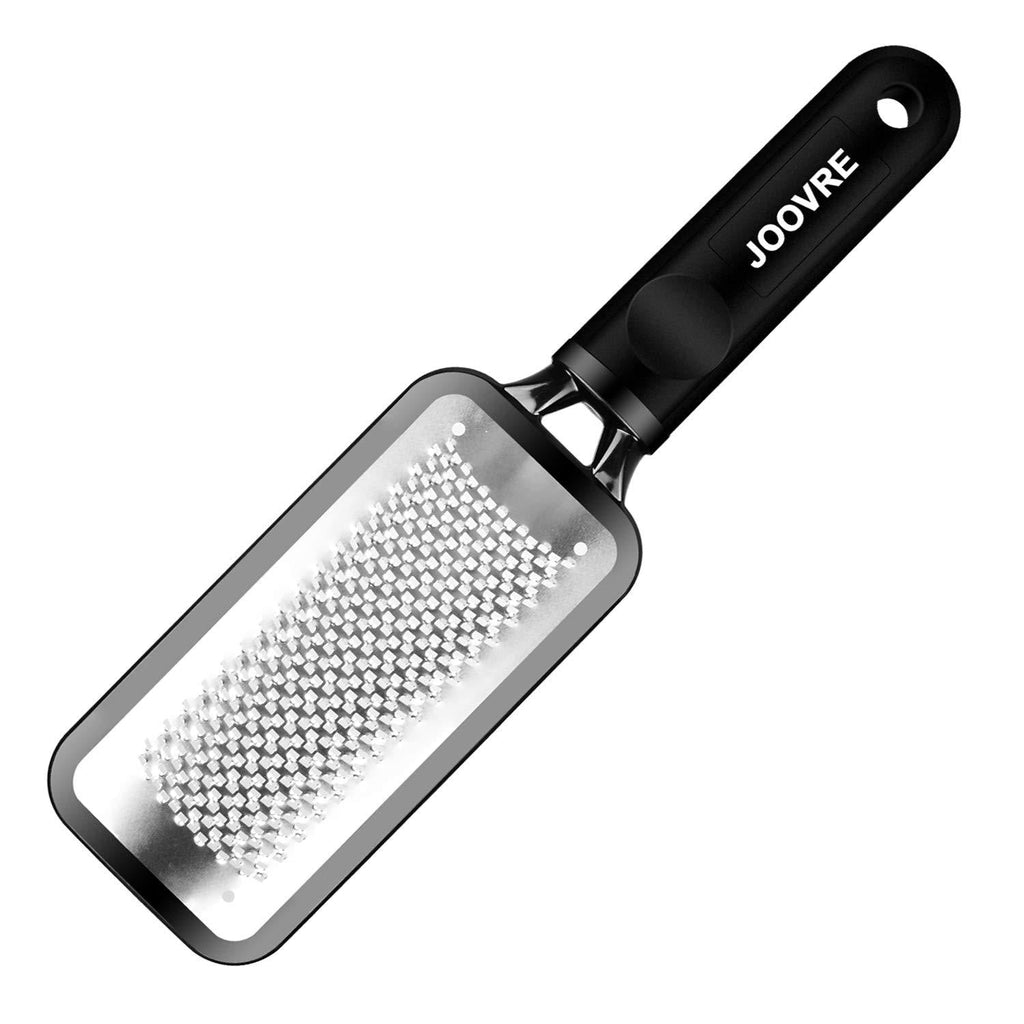 [Australia] - Foot File by Joovre, Best Callus Remover for Dry and Wet Feet, Exfoliates, Removes Hard Skin, Surgical Grade Stainless Steel File (Black) 