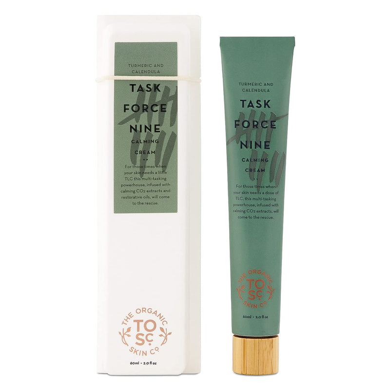 [Australia] - The Organic Skin Co. | Task Force Nine | Calming Cream | Natural Organic Calendula Cream | Natural Skin Rash Aid | Helps Calm Irritated Skin | Certified Turmeric Organic Cream 