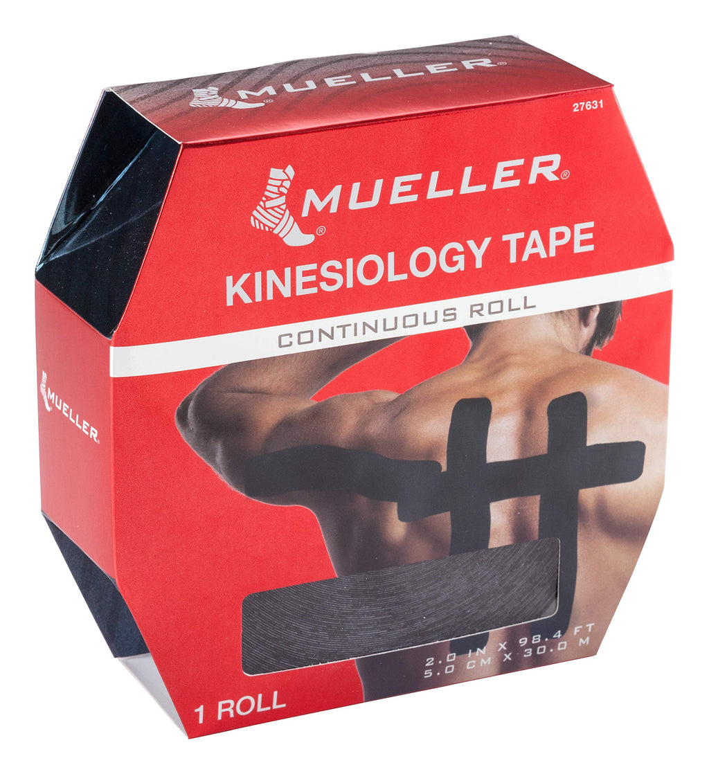 [Australia] - Mueller Kinesiology Tape, Continuous Roll, Black, 30 Meters 