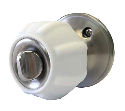 [Australia] - New Enjoy Cover - Door Knob Cover Grips Non Slip Arthritis & Senior Living Aids Grippy Easy Open Decorative. Simple Functional Effective Solution- 4 Pack (White, Ball) 