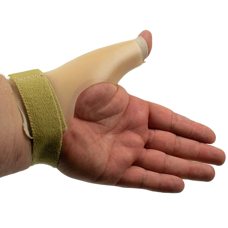 [Australia] - Rolyan - 18188 Rigid Thumb Spica Splint, Left Medium, Thumb Immobilizer with Wrist Strap, Thumb Splint Immobilizes CMC and MCP of Thumb, Polypropylene Brace for Thumb Muscle and Joint Support 