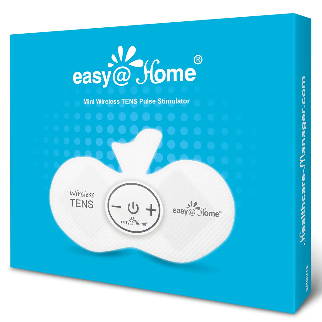 [Australia] - Easy@Home Rechargeable Compact Wireless TENS Unit - 510K Cleared, FSA Eligible Electric EMS Muscle Stimulator Pain Relief Therapy, Portable Pain Management Device EHE015 