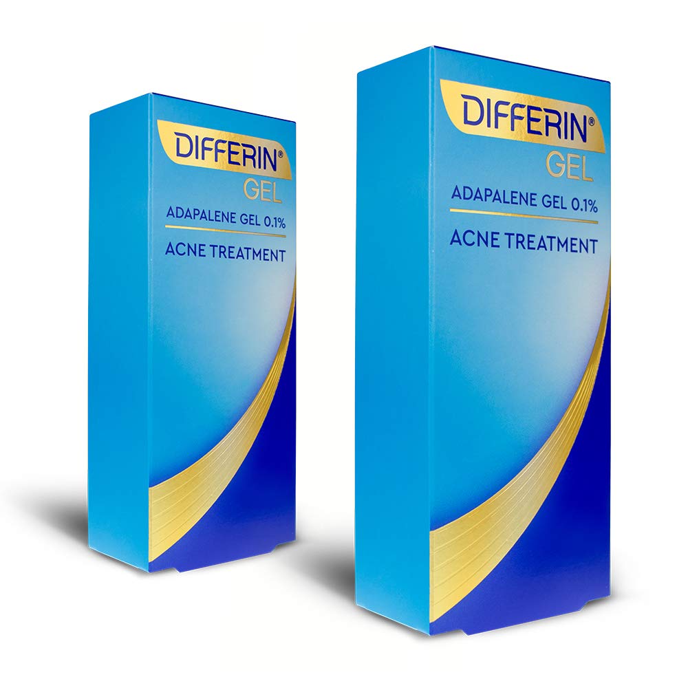 [Australia] - Acne Treatment Differin Gel, 180 Day Supply, Retinoid Treatment for Face with 0.1% Adapalene, Gentle Skin Care for Acne Prone Sensitive Skin, 45g Tube (Pack of 2) 