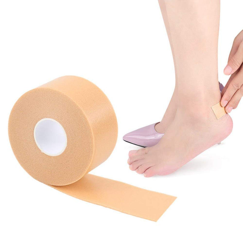 [Australia] - Pinkiou 1 Pack Heel Sticker Tape Breathable Bandage Roll Blister Protector Waterproof Anti-Slip Adhesive Support Padding Foam Strips Hand Foot Bandage for Calluses Tender Spots Shoe Friction 
