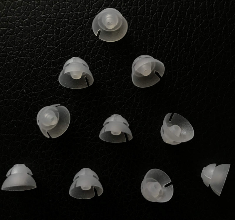 [Australia] - Jungle Care® (9mm Medium * 10pc) Double Layer Magic Hearing Aid Domes Comfortable PSAP (Personal Sound Amplifiers Product) Kit Ear Tips Invisible, Perfect for Open Air (Open fit), except for RIC Medium (Pack of 10) 