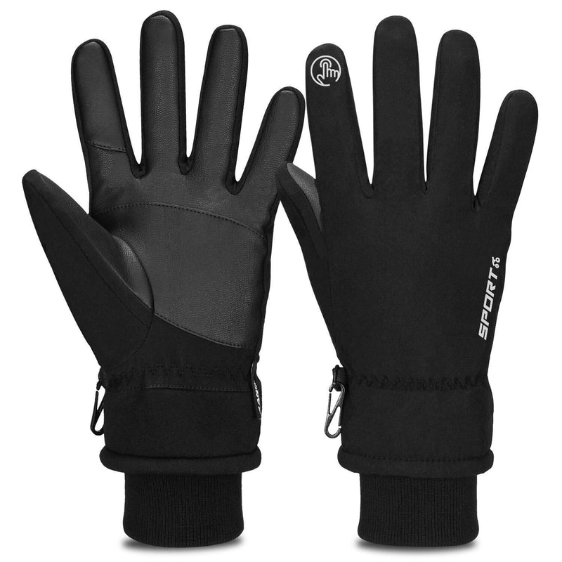 [Australia] - Cevapro -30℉ Winter Gloves Touchscreen Gloves Thermal Gloves for Running Black Small 