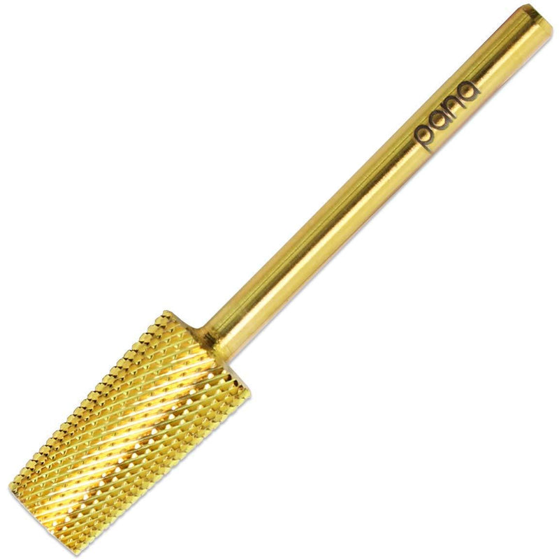 [Australia] - Pana Professional USA Gold TAPERED Barrel Bit Nail Drill (Grit: EXTRA FINE - XF) 3/32" Shank Size 