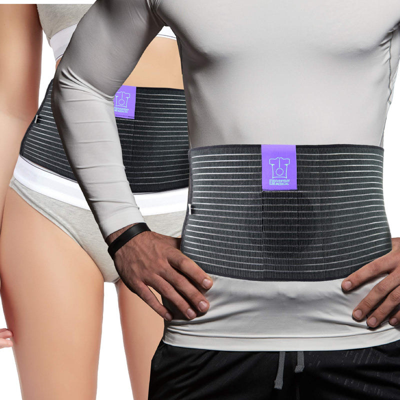 [Australia] - Umbilical Hernia Belt by Everyday Medical - Breathable Fabric Abdominal Binder For Hernia Support - Fast Relief For Epigastric, Navel and Ventral Hernias - Hernia Support Belt With Naval Pad - 3 Sizes 
