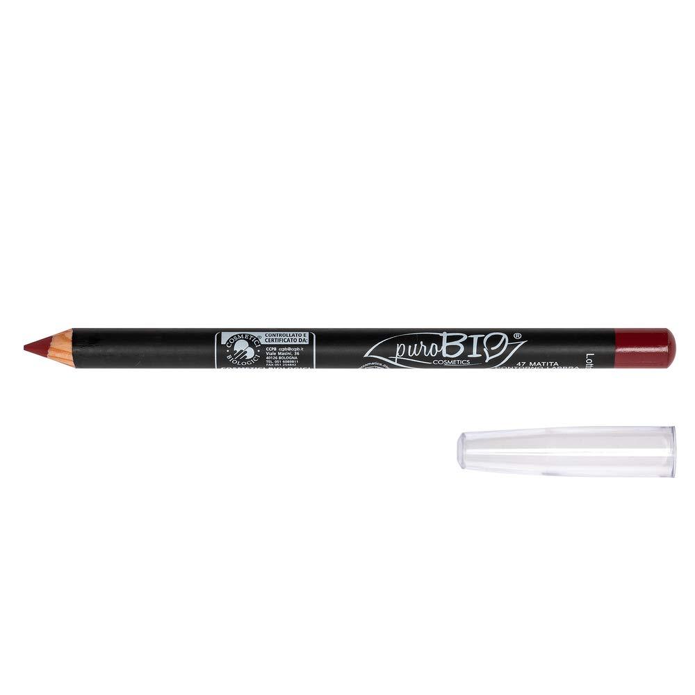 [Australia] - PuroBIO Certified Organic Highly-Pigmented and Long-Lasting Lipliner and Eyeliner no 47 SCARLET RED.Made with Sweet Almond Oil, Sesame Oil, Vitamin E. ORGANIC.MADE IN ITALY. 