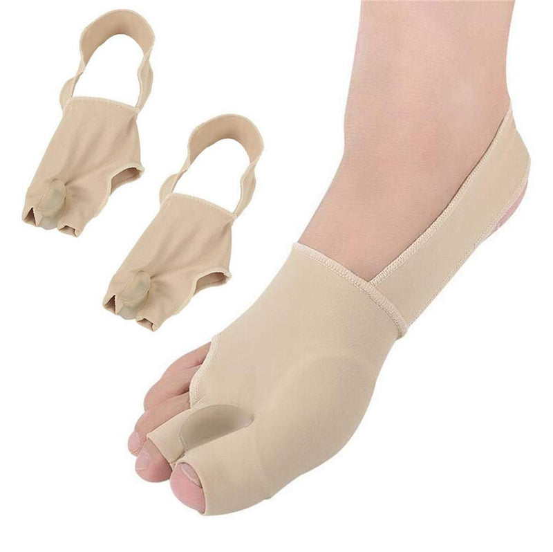 [Australia] - Bunion Straightener Protector Relief Sleeve w/Gel Bunion Stretchy Pads Cushioned Splint, Orthopedic Hallux Valgus Overlapping Corrector Bootie Guard Hammer Toe Pain Aid Surgery Treatment 2 Pc Large (Pack of 2) 