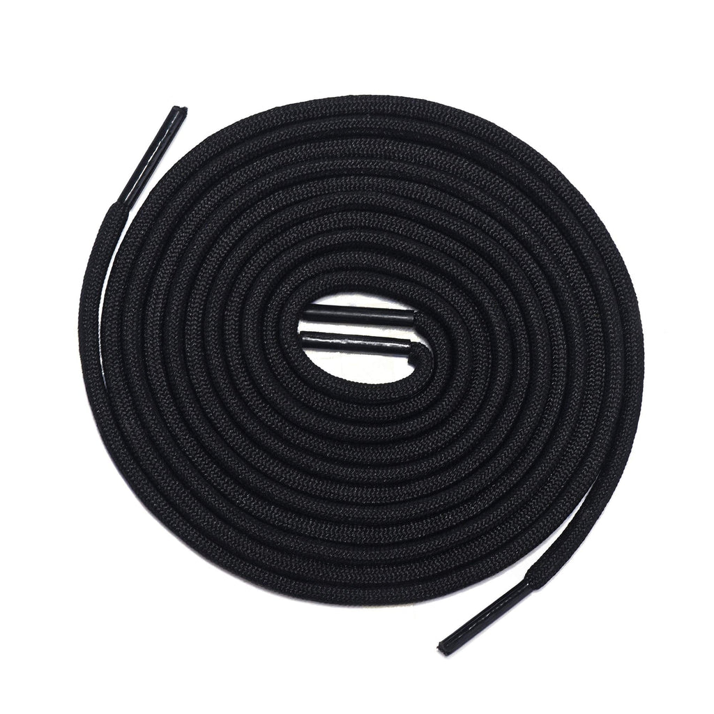 [Australia] - Thick Shoelaces Round Athletic Shoe Laces (2 Pair) - For Sneaker and Hiking Boot Laces 27 inches (69 cm) Black 