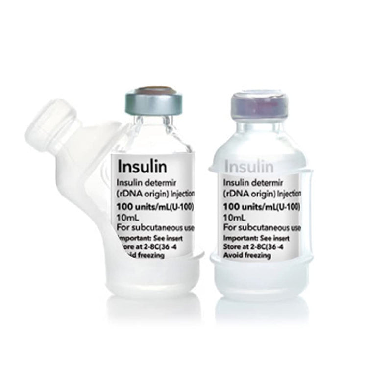 [Australia] - VIAL SAFE Insulin Bottle Protector Case/Sleeve for Diabetes, Never Risk Breaking Your Insulin Vial, Reusable, Durable, Flexible Silicone Protective Sleeve, 2-Pack (Short), Clear Short 2-Pack (Clear) 