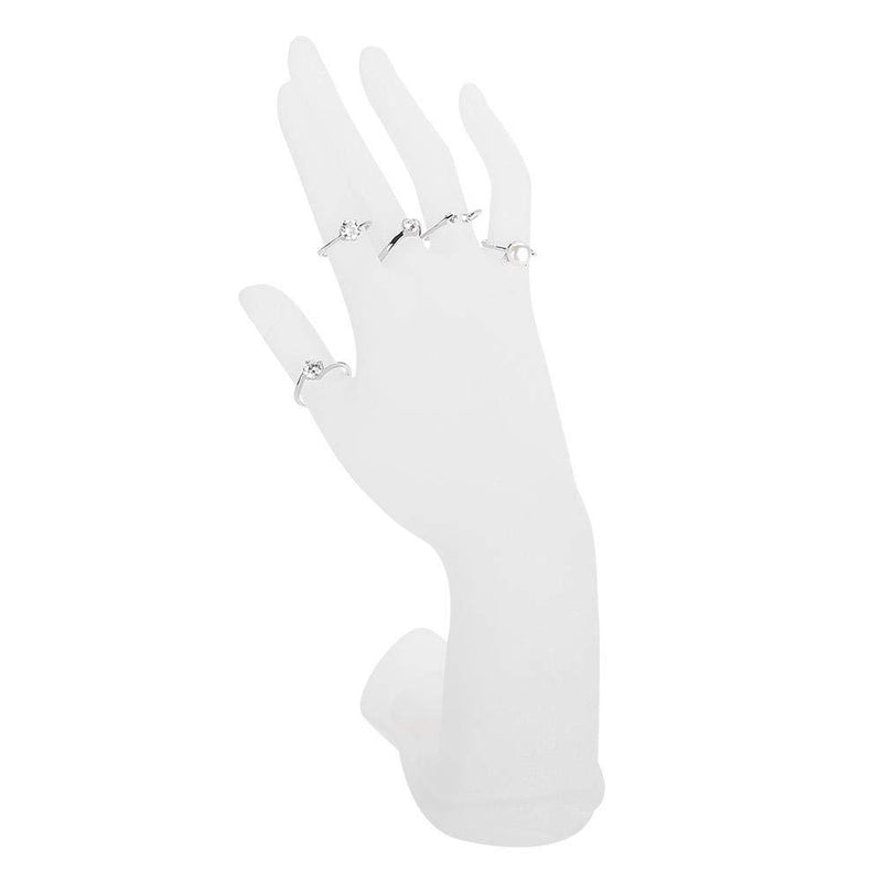 [Australia] - TMISHION Ring Finger Display Mannequin, Bracelet Jewelry Holder Hand Mannequin Rack(Matte White) Matte White 