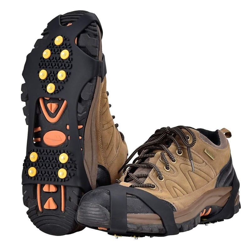 [Australia] - Aliglow Ice Snow Grips Over Shoe/Boot Traction Cleat Spikes Anti Slip Footwear 0 Size:M 