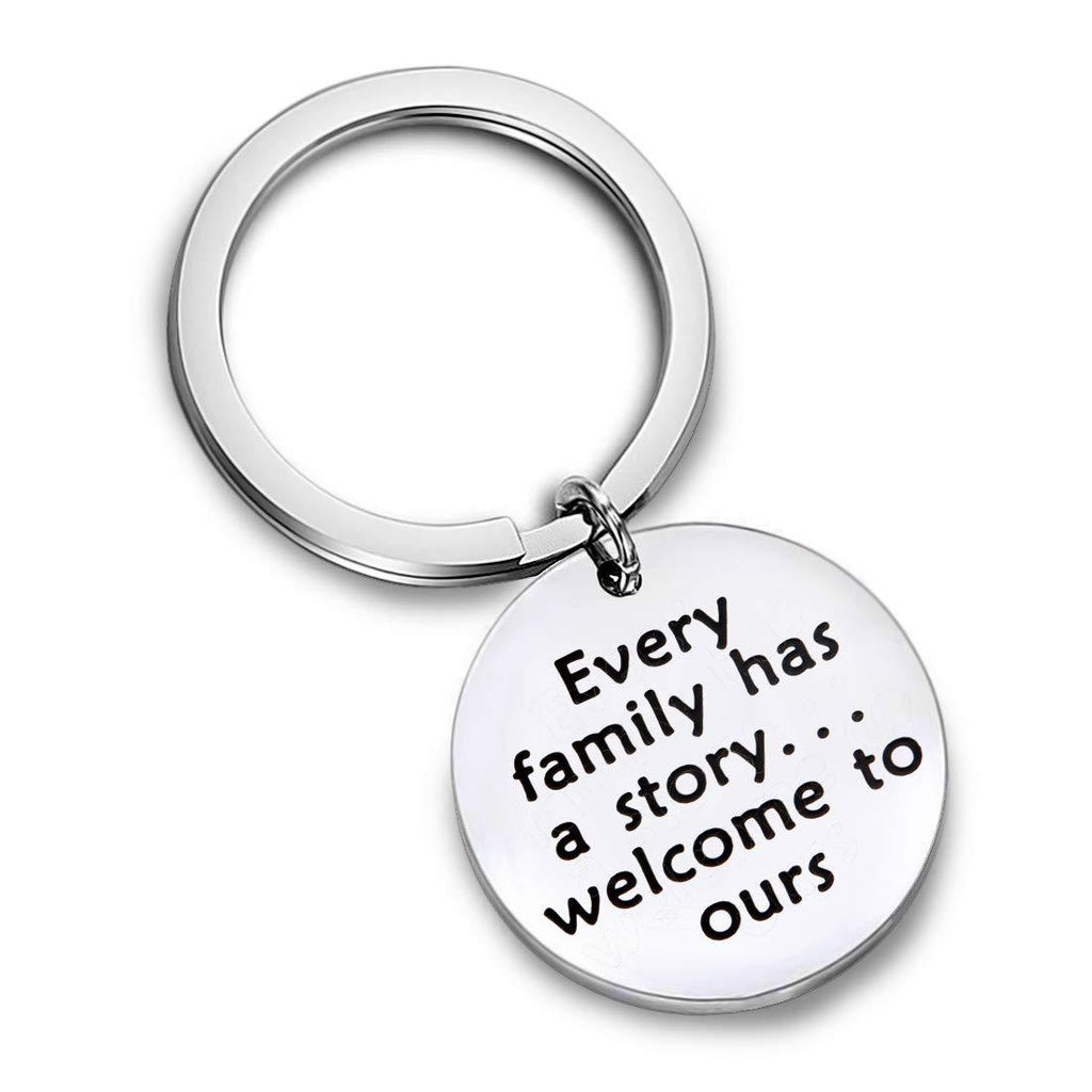 [Australia] - Stepdaughter Gifts Daughter in Law Keychain Every Family Has A Story Welcome to Ours Adoption Keychain Wedding Gift from Mother in Law keyring 