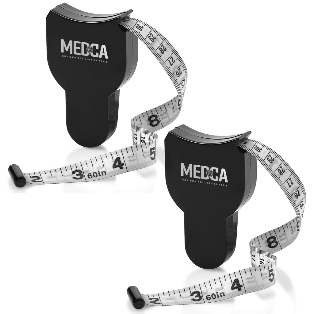 [Australia] - Body Tape Measure - (2 Pack) Measuring Tapes for Body and Fat Weight Monitors, (Inches & cm) Retractable Tape Measure Ruler for Accurate Body Fat Calculator Helps Calculate Fitness Body Measurements 