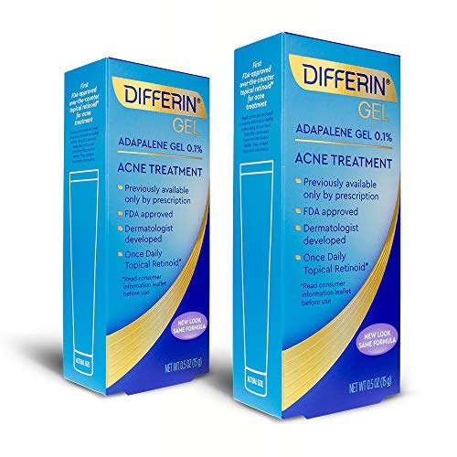 [Australia] - Acne Treatment Differin Gel, 60 Day Supply, Retinoid Treatment for Face with 0.1% Adapalene, Gentle Skin Care for Acne Prone Sensitive Skin, 15g Tube (Pack of 2) 