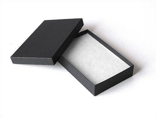 [Australia] - 25 Pieces Pack Cotton Filled Matte Black Paper Cardboard Jewelry Gift and Retail Boxes 3 X 2 X 1 Inch #32 Size by R J Displays 