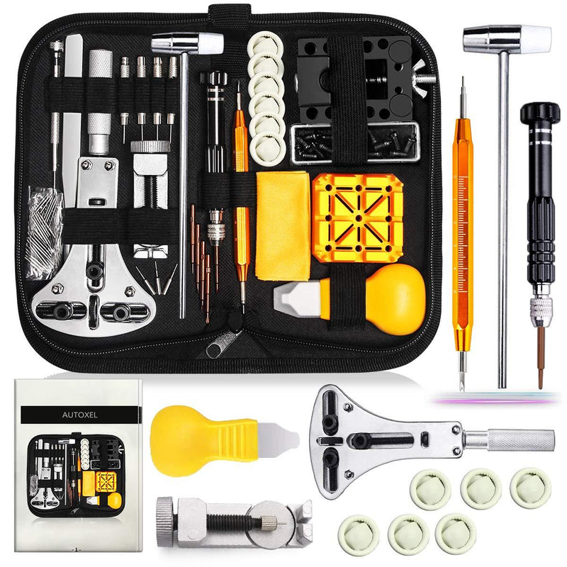 [Australia] - Watch Repair Kit, Watch Case Opener Spring Bar Tools, Watch Battery Replacement Tool Kit, Watch Band Link Pin Tool Set with Carrying Case and Instruction Manual 