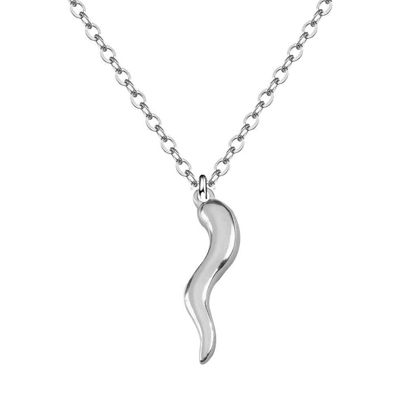 [Australia] - choice of all TItalian Horn Pendant Necklace Talisman Italian Jewelry Lucky Necklace for Personality Gifts E:big silver horn 