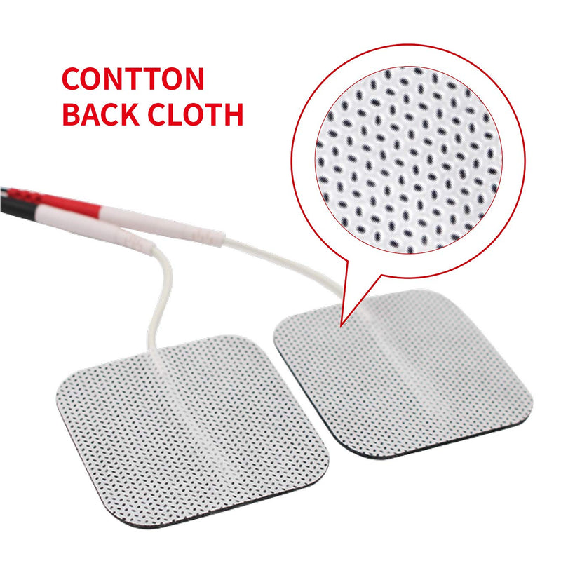 [Australia] - roovjoy TENS Unit EMS Muscle Stimulator Massage Electrodes Pads with Premium Gel 2 * 2'、 20 Pcs Patches Replacement Pads 