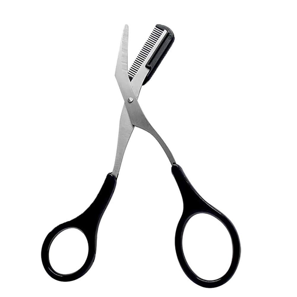 [Australia] - Haifly Professional Precision Trimmer Eyebrow Scissors Remover with Comb Eyelash Hair Remover Tool 