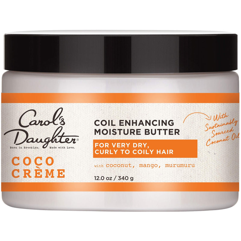 [Australia] - Carol’s Daughter Coco Creme Coil Enhancing Moisture Butter for Very Dry Hair, with Coconut Oil and Mango Butter, Paraben Free and Silicone Free Butter for Curly Hair, 12 oz 