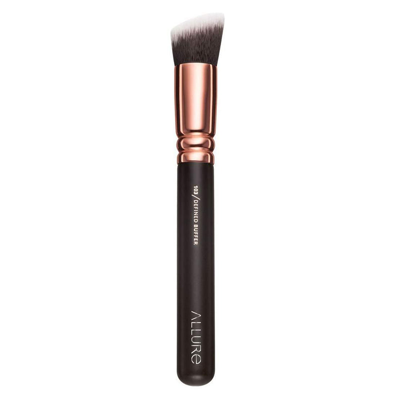 [Australia] - Allure Professional Makeup Brushes for Face- Rose Gold - Defined Buffer 