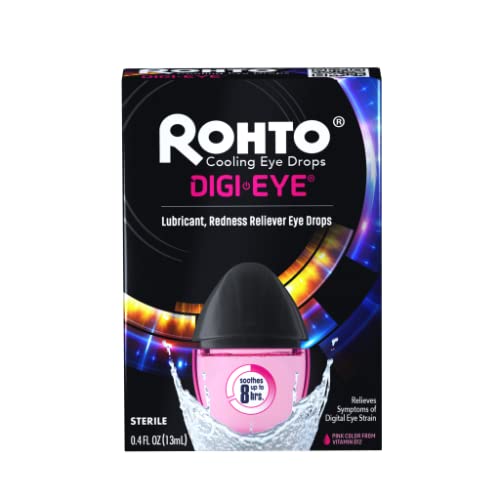 [Australia] - Rohto Digi-Eye Cooling Eye Drops for Digital Eye Strain, 0.4 Fl Oz- pack of 2 (total 0.8 Fl Oz) 