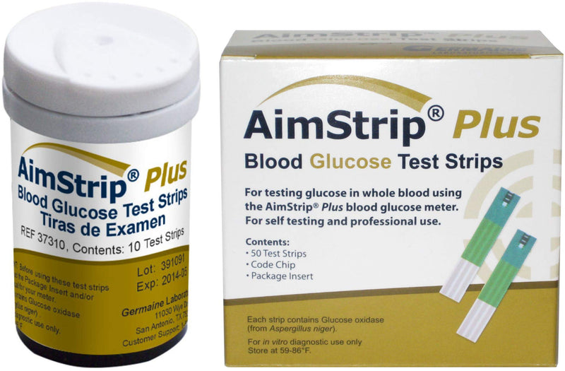 [Australia] - AimStrip 37350 Plus Blood Glucose Test Strips 