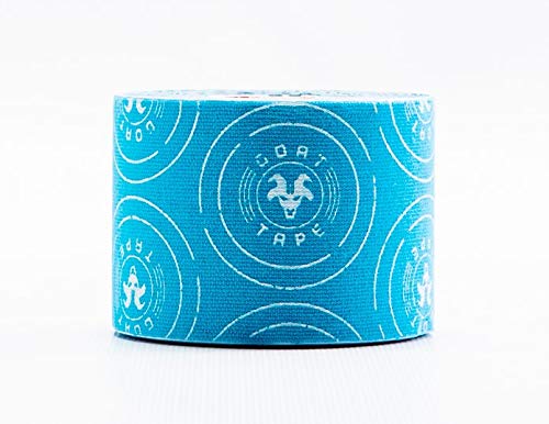 [Australia] - Goat Tape Kinesiology Tape, Pre-Cut Strips Blue & White 