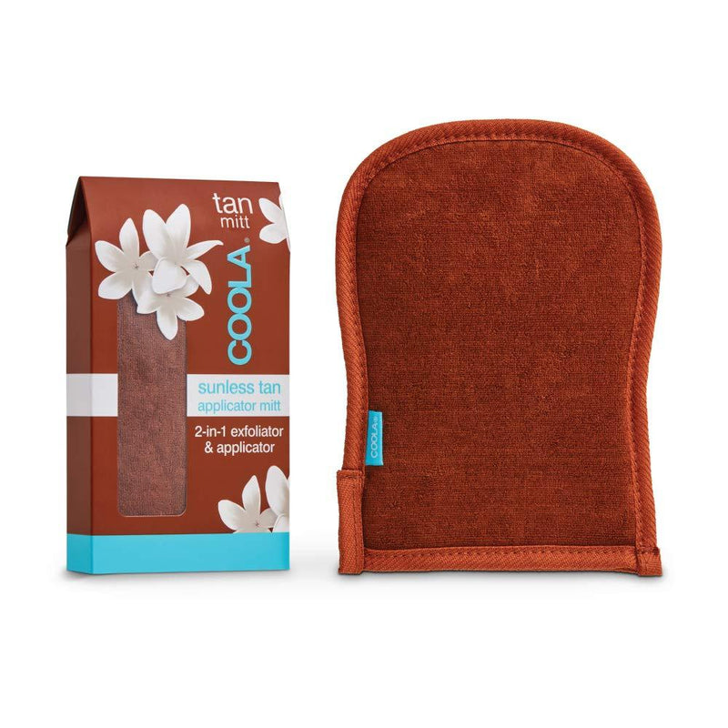 [Australia] - COOLA Sunless Tanner and Self Tan Mitt, Supports Sunless Tanning Lotion Application, 2-in-1 Applicator and Exfoliator for Face and Body 