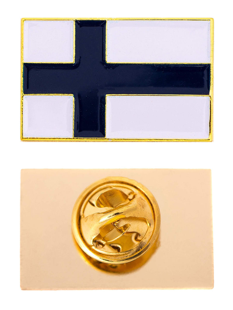 [Australia] - Desert Cactus Finland Country Flag Lapel Enamel Made of Metal Souvenir Hat Men Women Patriotic (Rectangle Pin) 