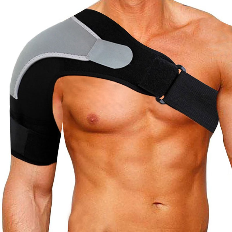 [Australia] - Shoulder Stability Brace Adjustable Shoulder Brace Support with Pressure Pad, Light Breathable Neoprene Rotator Cuff Shoulder Support for Sport, Dislocated AC Joint, Labrum Tear, Shoulder Pain - Right 