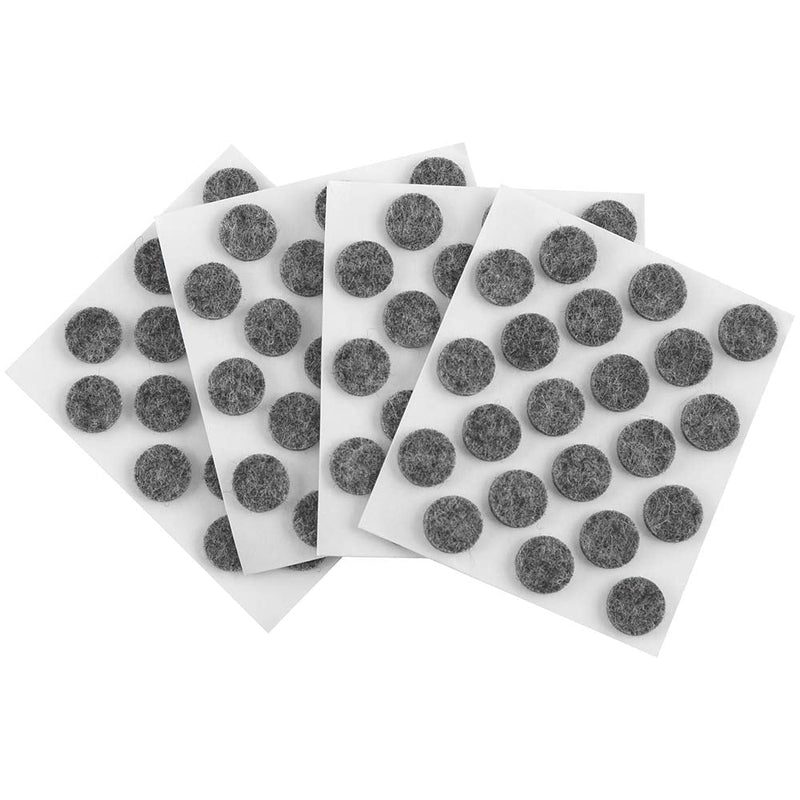 [Australia] - SoftTouch Self-Stick Small Round Felt Pads for Hard Surfaces – Protect Your Hard Surfaces from Scratches, 3/8" Gray Round (84 Pieces) - 4759695N 3/8 Inch 