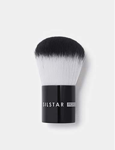 [Australia] - SILSTAR PROFESSIONAL KABUKI BRUSH, CRUELTY-FREE SYNTHETIC HAIR FACE BRUSH FOR FLAWLESS MAKEUP APPLICATION WITH NATURAL BIRCH WOODEN HANDLE MADE IN KOREA SPB008 