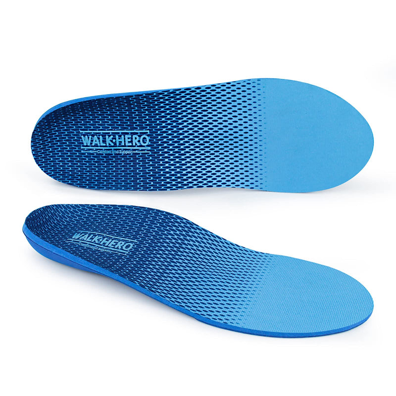 [Australia] - Plantar Fasciitis Feet Insoles Arch Supports Orthotics Inserts for Flat Feet, High Arch, Foot Pain Mens 9 - 9 1/2 | Womens 11 - 11 1/2 New Blue 