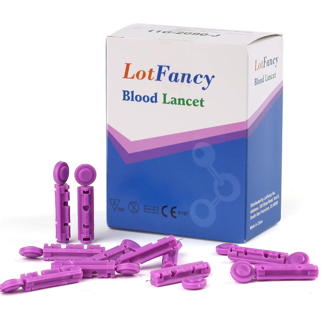 [Australia] - LotFancy Lancets for Blood Testing, 30 Gauge, 100-Count Twist Top Lancets for Glucose Diabetes Testing, Sterile, Disposable 100 Count (Pack of 1) 