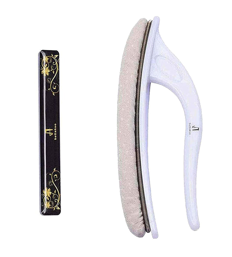 [Australia] - Premium Upgrade Nano Glass Nail File and Chamois Nail Buffers for Natural Nails and Acrylic Nails / All in One Step / beUakso Natural Nail Buffer and Shine Kit Chamoisbuffer Nailfile Mixed Kit 