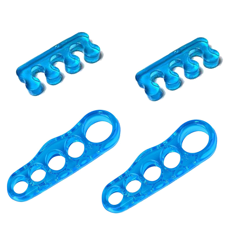 [Australia] - Toe Separators Stretchers Straighteners & Dividers for Correcting Overlapping Toes, Bunions, Hammer Toe, Corns, Pedicures SPA Toes - Orthopedic - Soft Gel Spacers - Cleansing Alcohol Pad 