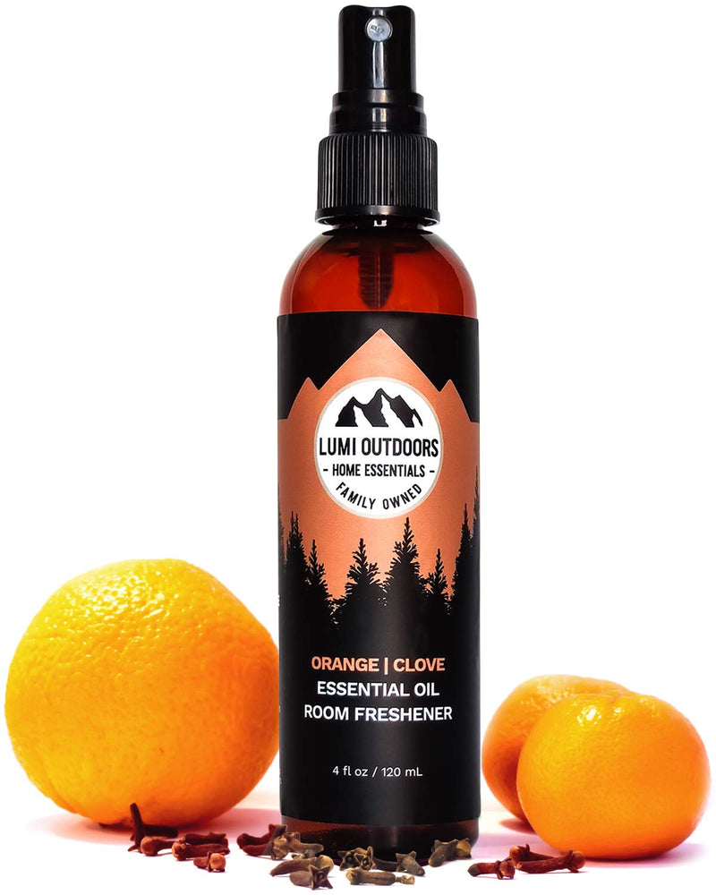 [Australia] - Natural Air Freshener - Orange Clove - Essential Oil Odor Eliminating Room Spray by Lumi Outdoors 