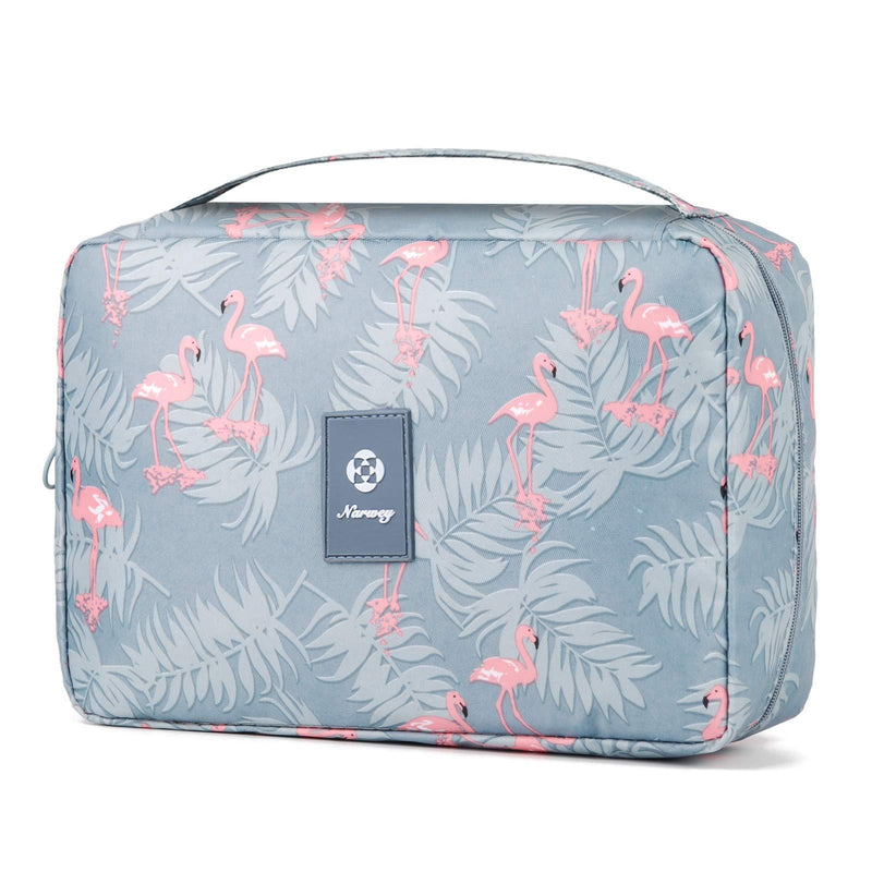 [Australia] - Hanging Travel Toiletry Bag Cosmetic Make up Organizer for Women and Girls Waterproof (A-Flamingo) A-Flamingo 