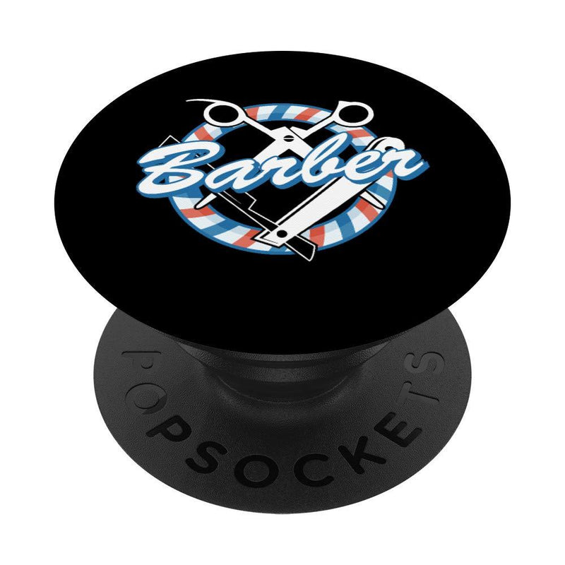 [Australia] - Barber Haircutter Barber Gift Professional Barber PopSockets PopGrip: Swappable Grip for Phones & Tablets Black 