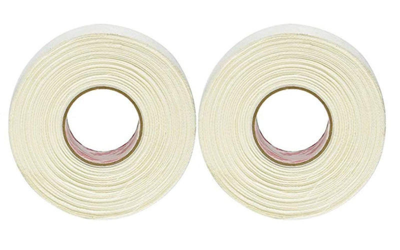 [Australia] - 2Roll White 1inch Wide (2.5cm) Adhesive Tape Breathable Cotton Soft Cloth Surgical Tape with Self Adhesive Plaster 