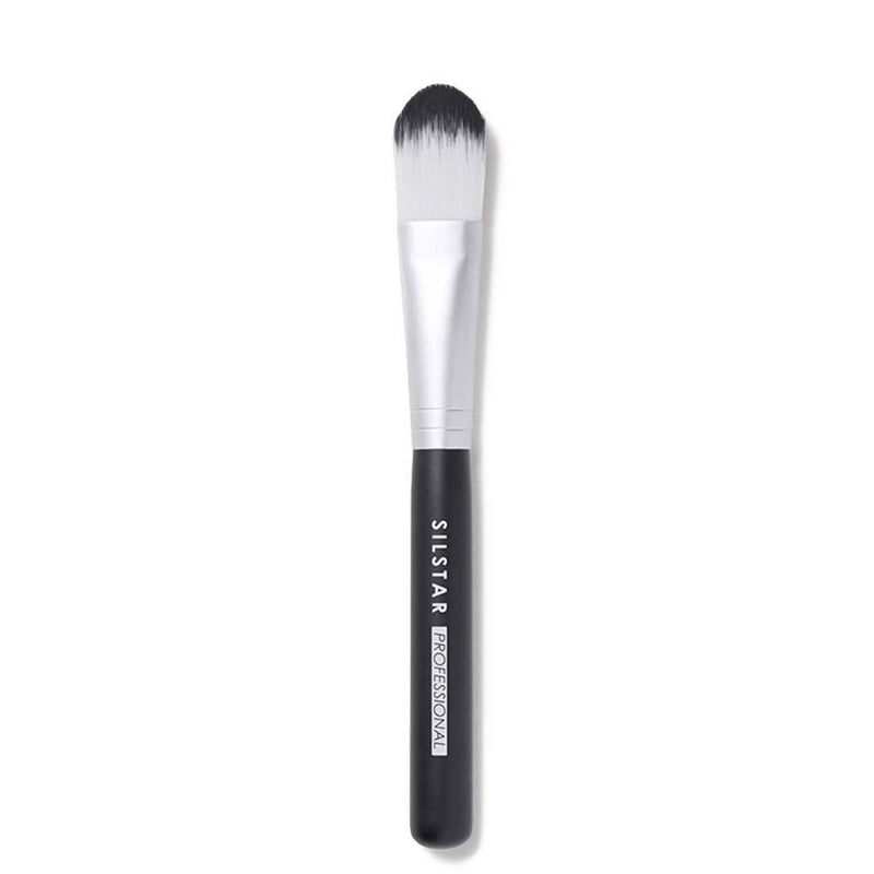 [Australia] - SILSTAR PROFESSIONAL FOUNDATION BRUSH WITH HANDLE MADE OF NATURAL BIRCH WOOD, MADE IN KOREA SPB006 