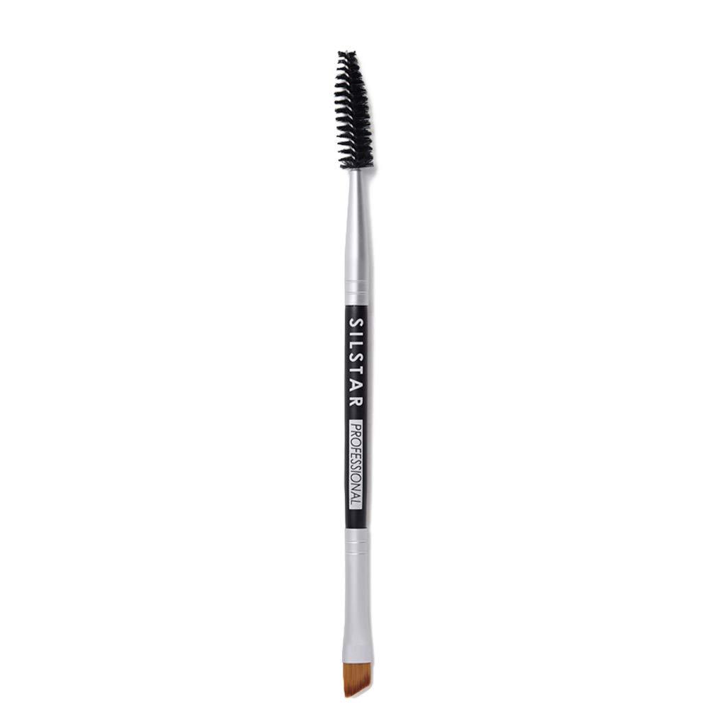 [Australia] - SILSTAR PROFESSIONAL DUAL EYEBROW BRUSH MADE IN KOREA BROW BRUSH AND SPOOLIE BRUSH SPB014 