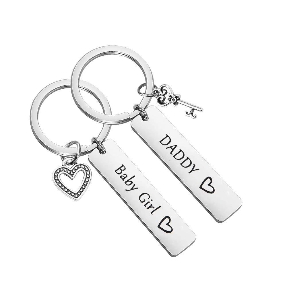 [Australia] - MAOFAED Father Daughter Gift Dad Keychain Daddy and Baby Girl Keychain BDSM Keychain DDLG Gifts Daddydom Gift Babygirl Gift Daddy/Baby Girl 