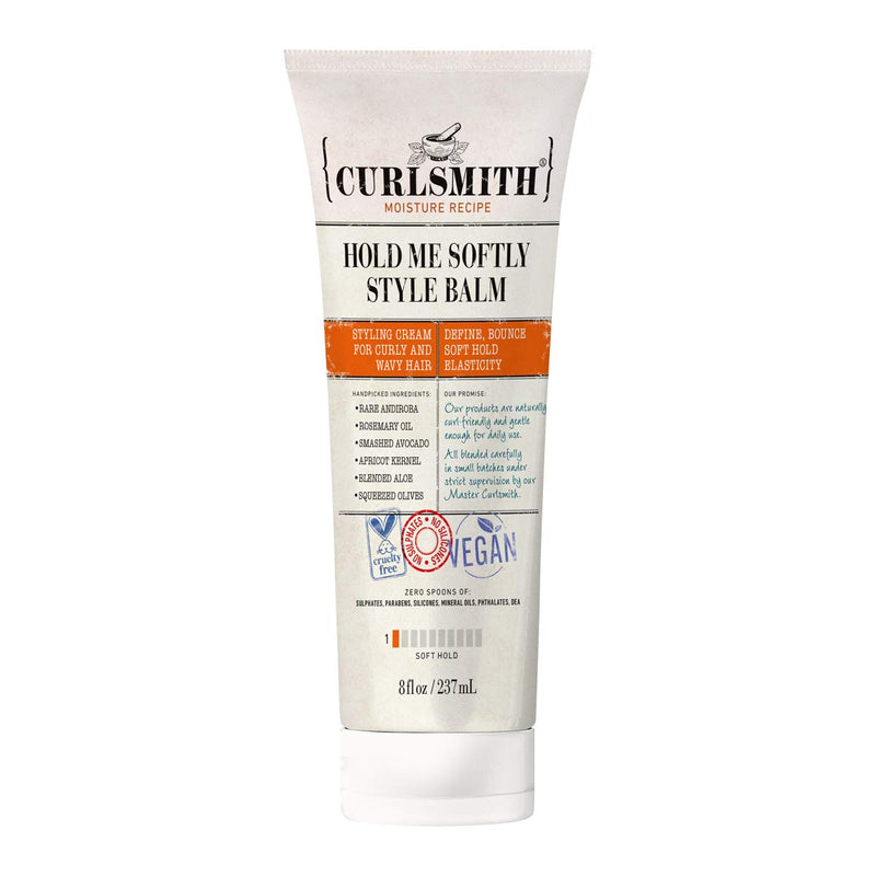 [Australia] - Curlsmith - Hold Me Softly Style Balm - Vegan Soft Hold Styling Cream for Wavy and Curly Hair, Natural Look (8fl oz)… 8 Fl Oz (Pack of 1) 