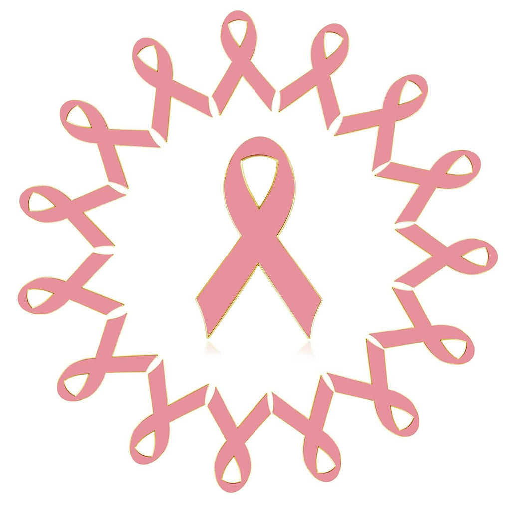 [Australia] - rhungift Official Ribbon pins Breast Cancer Awareness Lapel Pin Pink Pins 10Pack 