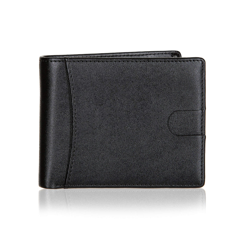 [Australia] - Public Cheese Slim Men's Bifold Wallet Featuring Swing Flap with 2 Separate ID Windows 2 Cash Compartments and 8 Credit Card Slots RFID Signal Blocking Crafted from PU Leather Delivered in Custom Box 